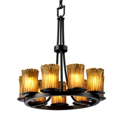 Veneto Luce Dakota 9 Light Ring Chandelier by Justice Design Group - Starlight Lighting USA and Canada